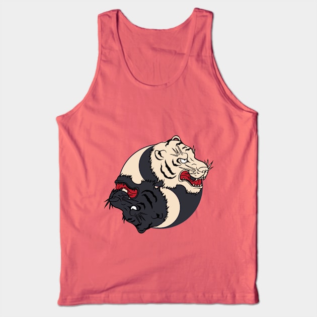 Tigers YinYang Tank Top by Verboten